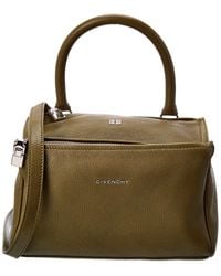 Givenchy Pandora Small Leather Shoulder Bag - Green