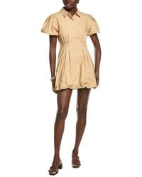 English Factory - Button-Down Bubble Mini Dress - Lyst