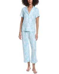 Splendid - 2Pc Notch Top & Crop Pant Set - Lyst