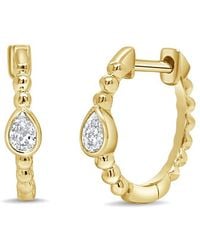 Sabrina Designs - 14K 0.11 Ct. Tw. Diamond Huggie Earrings - Lyst
