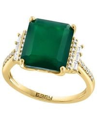 Effy Fine Jewelry - 14K 4.94 Ct. Tw. Diamond & Onyx Ring - Lyst