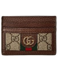 Gucci - Ophidia GG Leather Card Case - Lyst