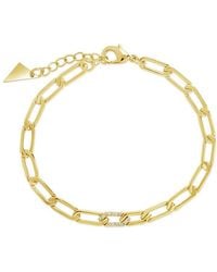 Sterling Forever - 14k Plated Cz Kinsley Bracelet - Lyst