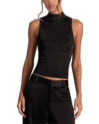 Alice + Olivia - Darcey Metallic Wool-Blend Tank - Lyst