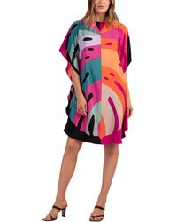 Trina Turk - Global Silk Midi Dress - Lyst