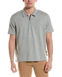 Ted Baker - Speysid Textured Zip Polo Shirt - Lyst
