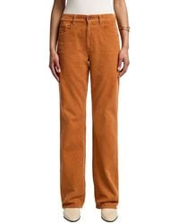 7 For All Mankind - Honey Mustard Tess Trouser Jean - Lyst