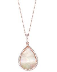 Suzy Levian CZ Jewelry - Suzy Levian Cz Dangle Necklace - Lyst