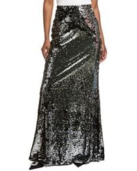 L'Agence - Sequin Zeta Long Skirt - Lyst
