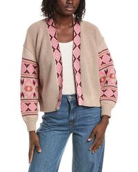 Isla - Thea Aztec Edge To Edge Cardigan - Lyst