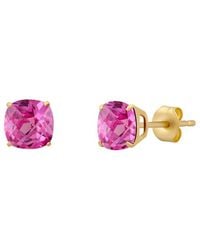 MaxColor - 14k 4.50 Ct. Tw. Lab-grown Pink Sapphire Studs - Lyst