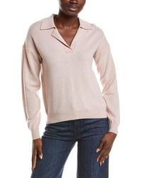NAADAM - Cashmere V-Neck Polo Sweater - Lyst
