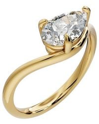 Lab Grown Diamonds - 18K Plated 1.00 Ct. Tw. Lab-Grown Diamond Ring - Lyst
