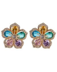 Eye Candy LA - 14k Plated Cz Earrings - Lyst