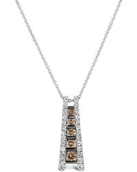 Le Vian - Le Vian Euphoria Chocolate 14K 0.13 Ct. Tw. Diamond Pendant Necklace - Lyst