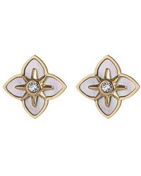 jean claude - Stainless Steel Cz Earrings - Lyst