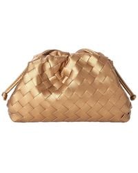 Tiffany & Fred Paris - Woven Metallic Leather Pouch - Lyst