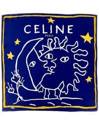 Celine - Night & Day Silk Foulard - Lyst