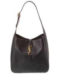 Saint Laurent - Le 5 A 7 Small Leather Hobo Bag - Lyst