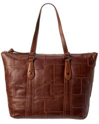 Frye - Melissa Patchwork Zip Leather Shopper Tote - Lyst