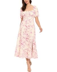 London Times - Midi Dress - Lyst