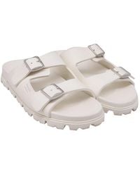 Prada - Rubber Double-Buckled Strap Slide Sandal (Authentic Pre-Loved) - Lyst
