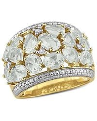 Rina Limor - Plated 6.02 Ct. Tw. Diamond & Quartz Ring - Lyst