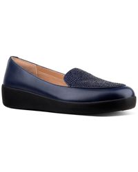fitflop navy loafers