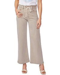 PAIGE - Carly Waistband Tie Jeans - Lyst