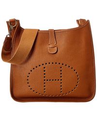 Hermès Brown Ardennes Leather Evelyne I Gm