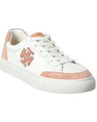 Tory Burch - Colorblocked Leather Sneaker - Lyst