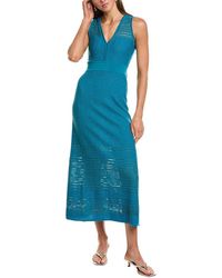 Missoni - Abito Lungo Wool-Blend Midi Dress - Lyst