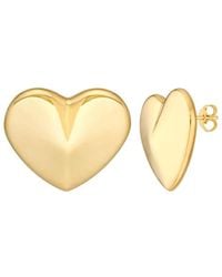 HAWLEY ST - 14K Heart Earrings - Lyst