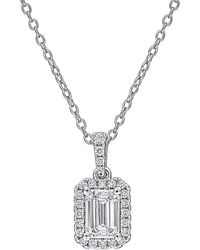 Created Forever - 0.85 Ct. Tw. Lab-Grown Diamond Halo Pendant - Lyst