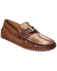 Tod's - T Piatta + Treccia Pell Leather Driver - Lyst
