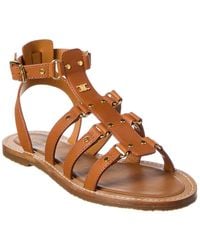 Celine - Lympia Leather Sandal - Lyst