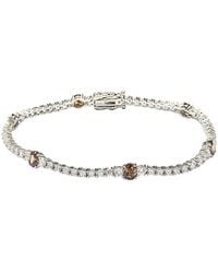 Suzy Levian - Silver Cz Bracelet - Lyst