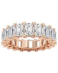 Lab Grown Diamonds - 14K Rose 7.00 Ct. Tw. Lab Grown Diamond Eternity Ring - Lyst