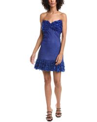 Tadashi Shoji - Carmen Lace Fringe Mini Dress - Lyst
