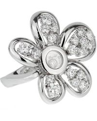 Chopard - 18K 1.39 Ct. Tw. Diamond Flower Ring (Authentic Pre-Owned) - Lyst