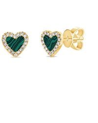 Sabrina Designs - 14k 0.41 Ct. Tw. Diamond Heart Studs - Lyst