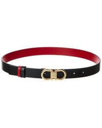 Ferragamo - Gancini Reversible & Adjustable Leather Belt - Lyst