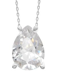 Gabi Rielle - 14k Over Silver Cz Pendant Necklace - Lyst