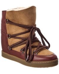 Isabel Marant - Nowles Suede & Leather Snow Boot - Lyst
