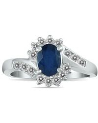 Gem Spark - 14K 1.41 Ct. Tw. Diamond & Sapphire Ring - Lyst