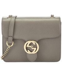 Gucci - Leather Interlocking Crossbody (Authentic Pre-Loved) - Lyst