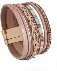 Saachi - Plated Livio Braided Multi Strand Bracelet - Lyst