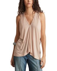 Reiss - Freya Drape V-Neck Top - Lyst