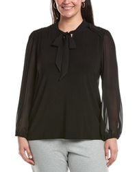 Anne Klein - Plus Puff Sleeve Top - Lyst