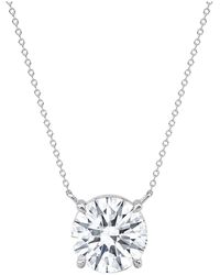Lab Grown Diamonds - 14K 4.00 Ct. Tw. Lab-Grown Diamond Necklace - Lyst
